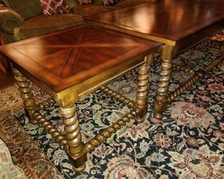 Hooker 3 Piece Nesting Coffee/ End Table Set  Coffee 50"x30"x22"h/ end 24" square 21"h  $450 Set