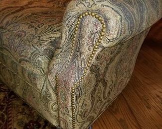 Sherrill Print Chair w/ Ottoman $450