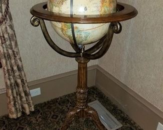 Maitland Smith Mahogany Library Globe $650