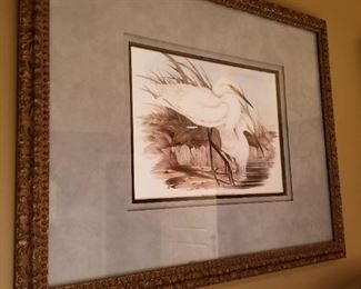 Framed Art Herons (set of 2) $350