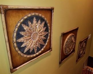 Maitland Smith 3 pc Set of Large Wall Art  $350 for set