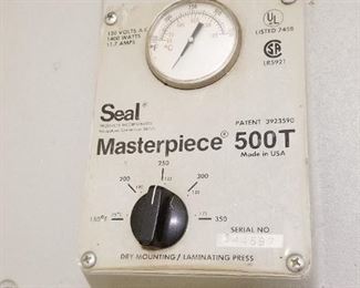 Seal Masterpiece 500T Dry Mount Heat Press Posters art photograph framing studio $450