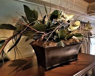 Large Faux Orchid Planter    $75