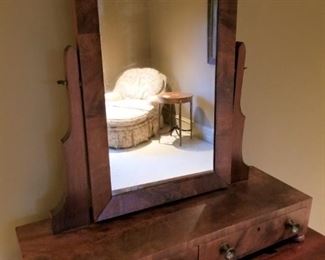 Antique Shaving Mirror/ Stand $250