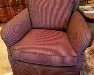 Swivel Striped Chair $150