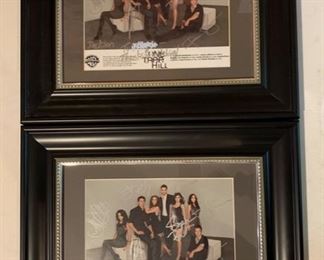"One Tree Hill" Cast Framed Autographed Photo (x2)