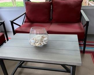 Outdoor Furniture Set - Loveseat/Coffee Table