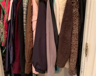 Assorted Ladies Coats and Garment Bags