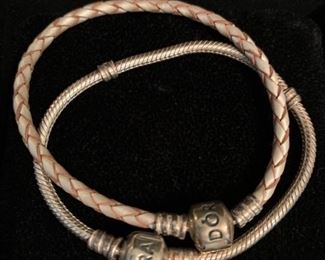 Sterling and Rope Pandora Bracelets