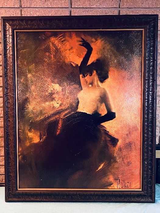 Gorgeous Edward Runci Framed Painting