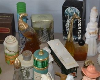 Collectible AVON bottle lots with perfume still in them.