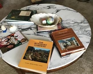 Marble topped coffee table