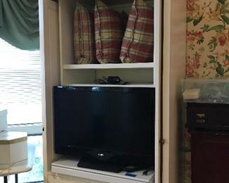 TV and cabinet