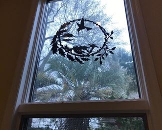 Hummingbird metal art