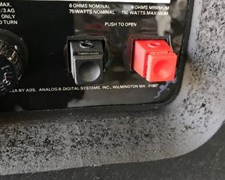 Back of ADS speakers