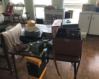 Vintage cameras and accessories 