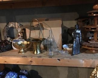 More floral items with new wine bottles for making wine.