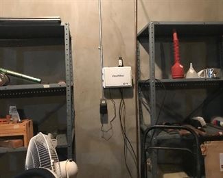 Two sturdy shelving units