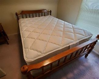 Full bed with Head, foot, frame & like new Backsaver Sealy mattress & box spring
