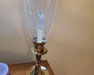 Vintage electric candle brass lamp ( pair )