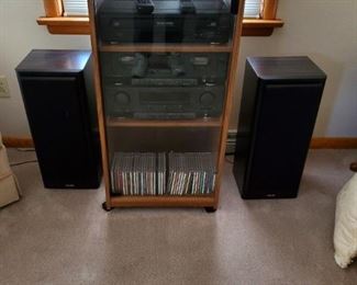 Phillips stereo system with cabinet ( NO cd's )