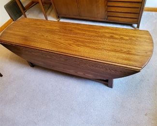 MCM very long drop side coffee table