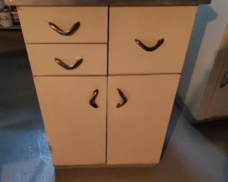 Vintage metal kitchen cabinet