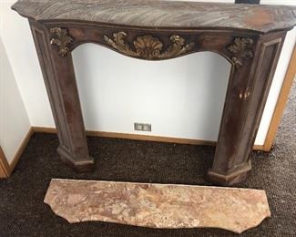 Marble top mantle 