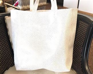 Leather totes never used