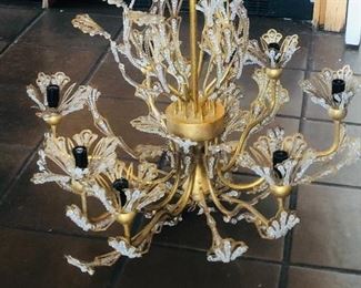 Gorgeous hand made murano glass crystal handmade chandelier antique