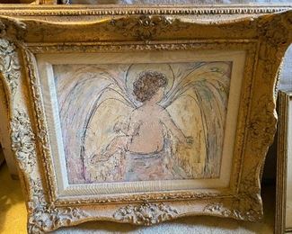 Lot#640 $45 Angel painting