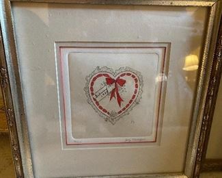Lot#643 $25 heart art