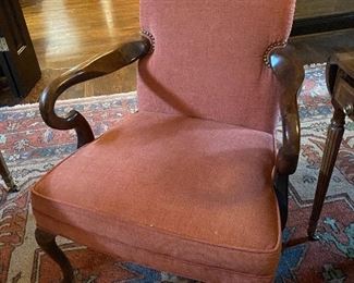 Lot #125 $125 Orange arm chair