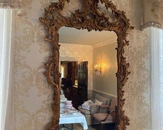 Lot#623 $600 Ornate dining room mirror