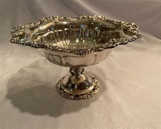 Lot#20 $35 footed compote silver plate