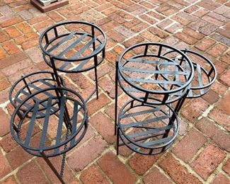 Lot#748 $40 - set of 2 plant stands