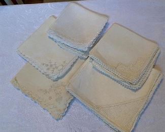 Lot#574 $45- napkins, 10,10,6 and 8 of each