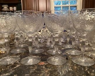Lot#462 $215 - 7-1/8"H -12 crystal wines  