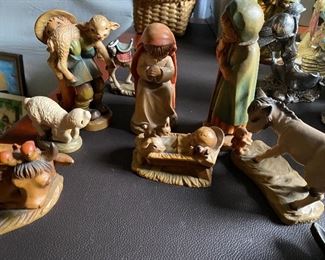 Lot#480  $450 - Anri  Nativity includes 3 wisemen in following photos 9 figures total