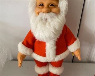 Lot#831 $18 Vintage Santa plastic face bulbous nose