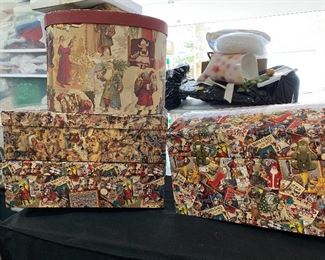 Lot#840 $35- 4 Christmas themed boxes