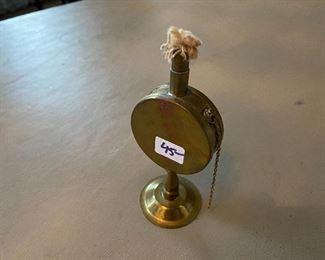 Lot#661 $45 Small brass oil lamp