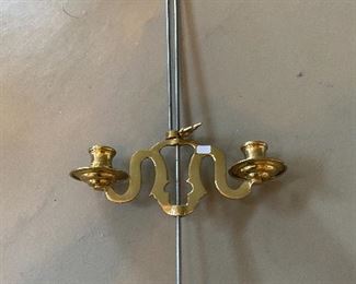 Lot#671 $75 Hanging brass candleholder