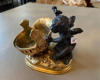 Lot#680 $65 Bronze and brass cherub forging helmet