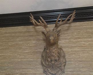 Lot#914 $45 wooden deer head 