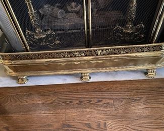 Lot#697D $250-Dining Room fireplace fender 40"W