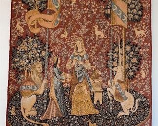 Vintage French Wall Tapestries Needlepoint