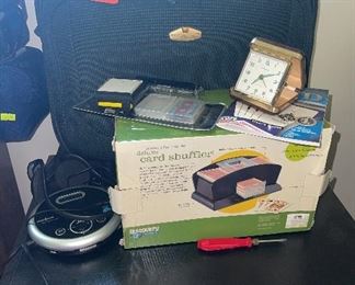 Card Shuffler, Portable CD Player