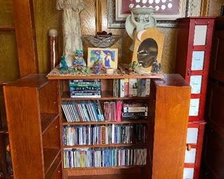 Lots of Music Cd's and CD Cabinet