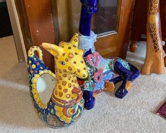 Handpainted Giraffes from Mexico